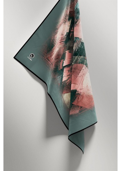 Twill Fırça Efektli Desenli Mint Yeşili Renkli 90X90 Eşarp (Ipek Içermez) Kenar Dikiş Şekli El Dikişli fırsatları