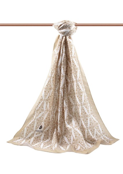 Lüks Medine Ipeği Barok Desenli Bej Renkli Kırışmaz Şal Moss Krep Dikiş Tipi Italyan Dikişli fiyatları