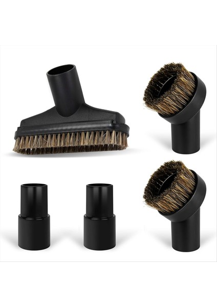 At Kılı Fırçası Vakum Ataşmanı Seti - Yuvarlak Vakum Ataşmanları - Yer Fırçası Ataşmanı - 1 1/4 Inç Adaptör Dahil (Yurt Dışından)