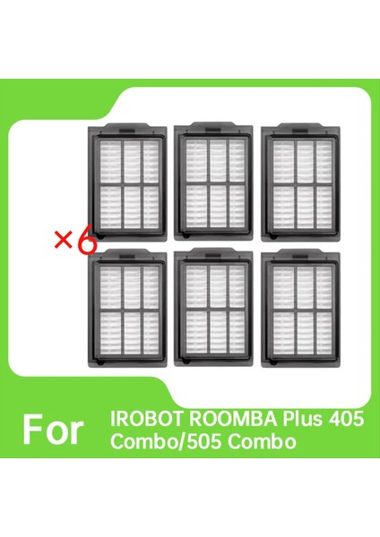 Irobot Roomba Plus 405 COMBO/505 Combo Elektrikli Süpürge Filtresi Yedek Parçaları Için 6 Pcs Filtre (Yurt Dışından) modelleri