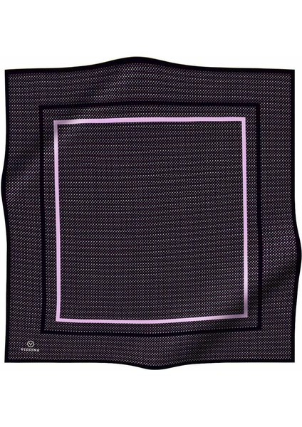 %100 Twill Ipek Minik Motif Desenli Siyah - Lila Renkli 90X90 Eşarp Dikim Şekli : El Dikişi fiyatları