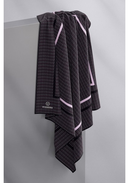 %100 Twill Ipek Minik Motif Desenli Siyah - Lila Renkli 90X90 Eşarp Dikim Şekli : El Dikişi modelleri