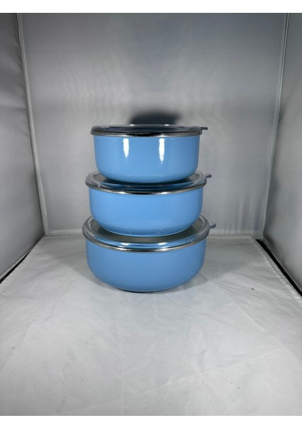 Renkli Emaye Hava Sızdırmaz Saklama Kabı Yoğurt Kabı