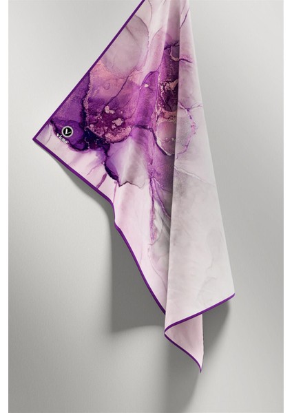 Twill Batik Desenli Mor Renkli 90X90 Eşarp (Ipek Içermez) Kenar Dikiş Şekli El Dikişli fırsatları