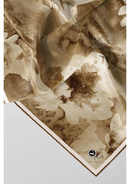 Twill Batik Desenli Hardal Renkli 90X90 Eşarp (Ipek Içermez) Dikim Şekli : El Dikişi fiyatları