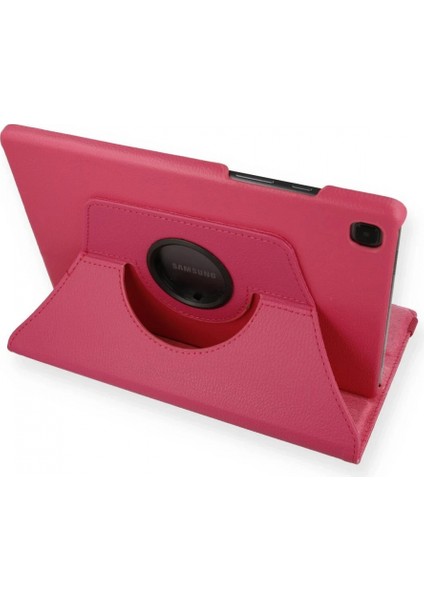Samsung Galaxy Tab A7 10.4 Kılıf 360 Tablet Deri Kılıf - Pembe