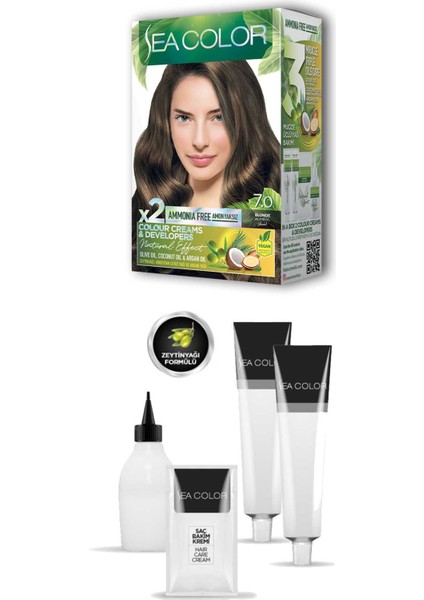 2 Tüp Krem Saç Boyası Seti Kumral No:7.0 fiyatları