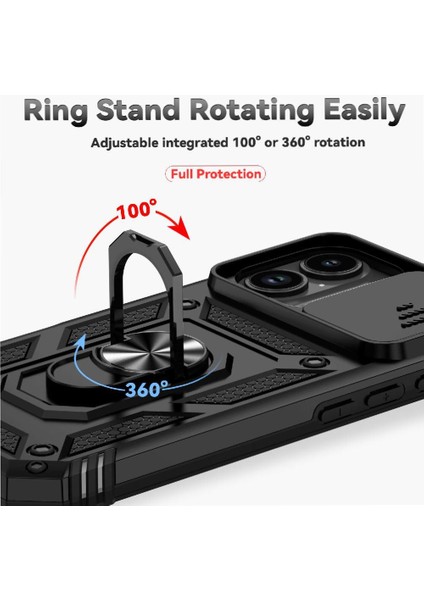 IPhone 17 Kılıf Manyetik Halka Hodler Araba Mıknatıs Standı ile Uyumlu (Yurt Dışından) indirimleri