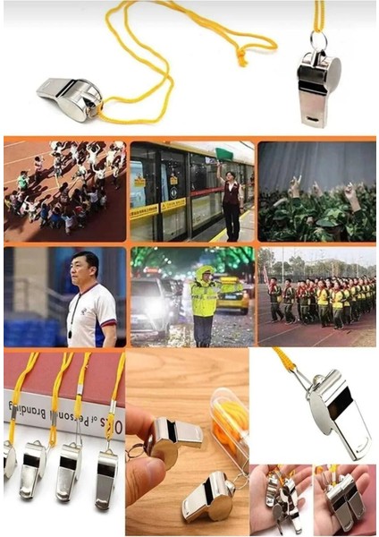 Metal Düdük - Hakem Düdüğü - Deprem Düdüğü - Kamp Düdüğü 5 Adet fiyatları