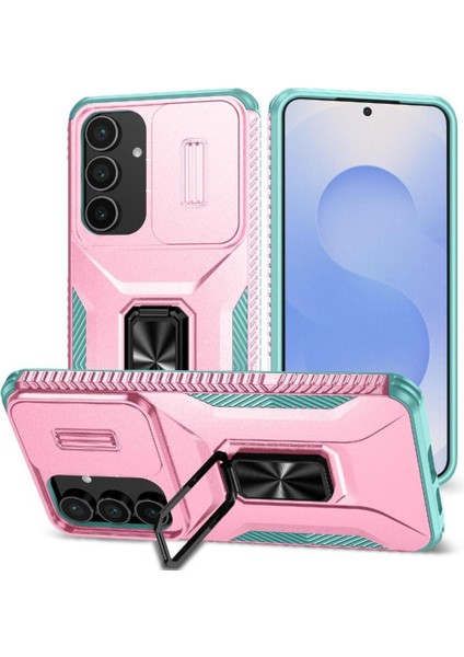 Samsung Galaxy S25 Fe Araba Mıknatıs Lens Koruma Halkası Hodler Için Kılıf (Yurt Dışından)