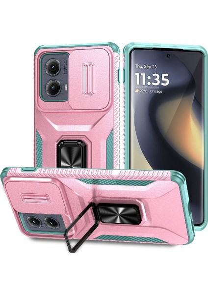 Motorola Kenar 5g 2024 Lens Koruma Araba Mıknatıs Halka Hodler Için Kılıf (Yurt Dışından)