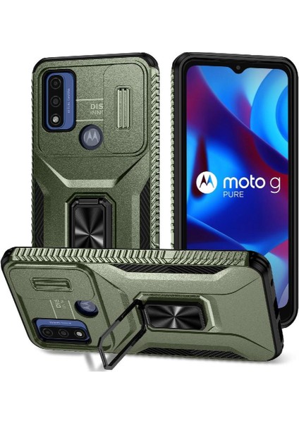 Motorola Moto G Güç 2022 Darbeye Araba Mıknatıs Halka Hodler Lens Için Kılıf (Yurt Dışından)