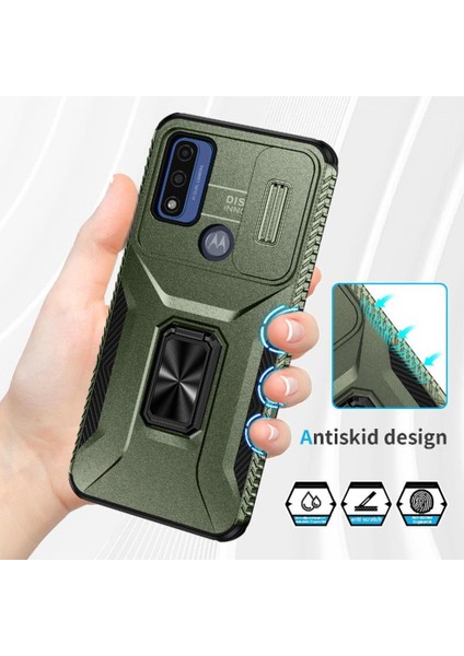 Motorola Moto G Güç 2022 Darbeye Araba Mıknatıs Halka Hodler Lens Için Kılıf (Yurt Dışından) fiyatları