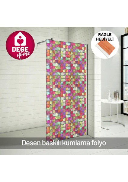 Vitray Desenli Buzlu Cam Folyosu. Duşakabin, Mutfak, Banyo, Ofis Camı. Desen No: 11003