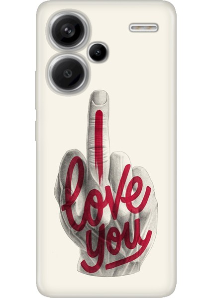 Xiaomi Redmi Note 13 Pro Plus 5g Kılıf Desenli Baskılı Tpu Rubber Kapak I Love You