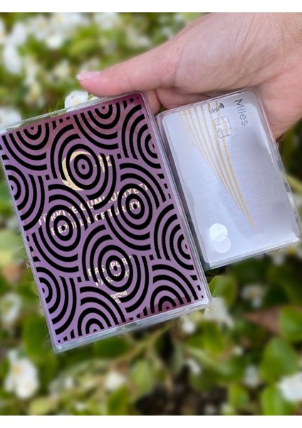 Halka Desenli Universal Şeffaf Pasaport Kılıfı Model Tüm Ülke Pasaportlarına Uygun