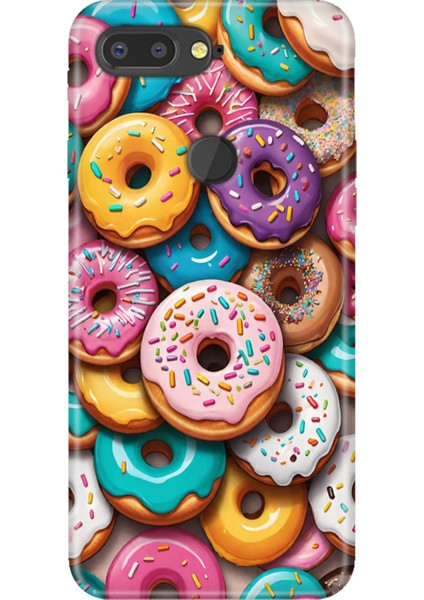 General Mobile Gm 9 Pro Kılıf Desenli Baskılı Tpu Rubber Kapak Donut Cenneti