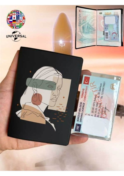 Beauty Desenli Pürüzsüz Yüzey Deri Pasaport Kılıfı Kabı Tüm Ülke Pasaportlarına Uygun fiyatları