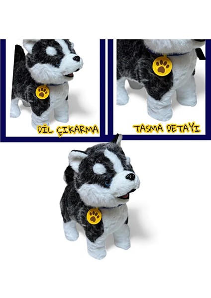 Uzaktan Kumandalı Sesli Müzikli Havlayan Yürüyen Ses Tekrar Etme Özellikli 30 cm Peluş Köpek fiyatları