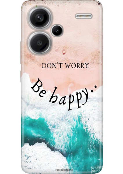 Xiaomi Redmi Note 13 Pro Plus 5g Kılıf Desenli Baskılı Tpu Rubber Kapak Be Happy