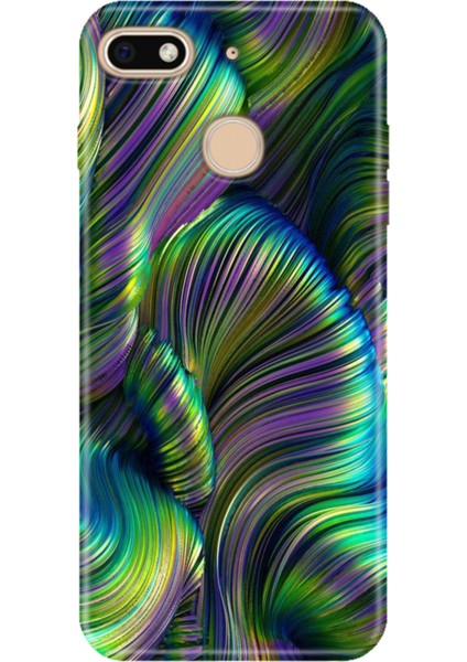 General Mobile Gm 8 Go Kılıf Desenli Baskılı Tpu Rubber Kapak Holographic