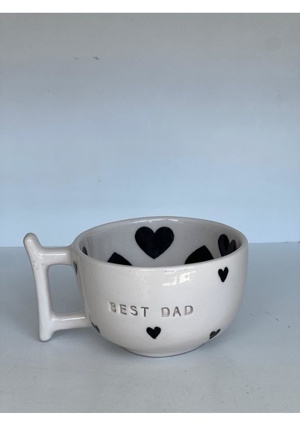 decor Özel Kalpli Best Dad Kupa
