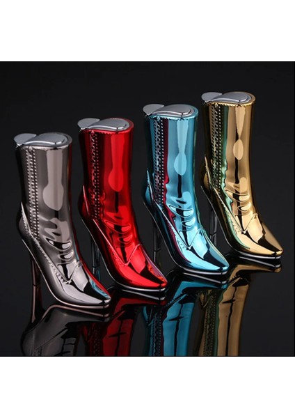 Yeni Sıradışı Topuklu Çizme Görünümlü Kadınlara Özel Doldurulabilir Çakmak fiyatları