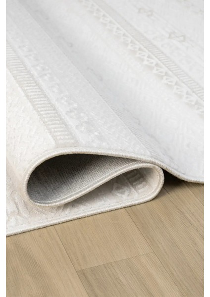 Seyran Halı Sahra 15502 Kemik Akrilik Pamuk Taban Modern Salon Koridor Halısı Yolluk modelleri