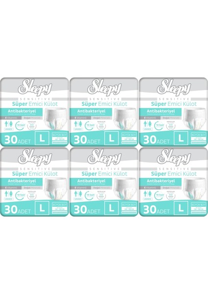 Hasta Bezi Yetişkin Emici Külot L - Büyük - Large 180 Adet (6pk*30)