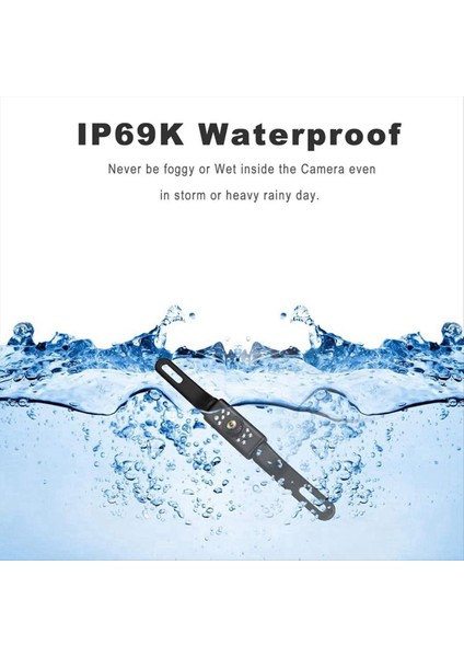 Araba Yedek Kamera Hd Gece Görüşü Arka Görüntüleme Kamera Plaka Plaka Kamerası 9 LED Işık Ön ve Arka Kameralar (Yurt Dışından) modelleri