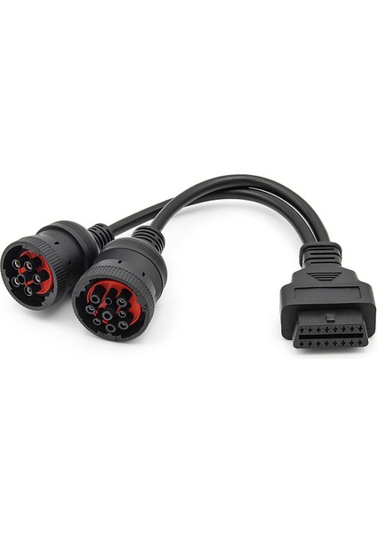 Araba Kamyonu Y Kablosu Obd Obd2 16PIN Dişi - J1708 6pın/ J1939 9pın Obdıı Y Kablo Dişmeli Kablo (Yurt Dışından)
