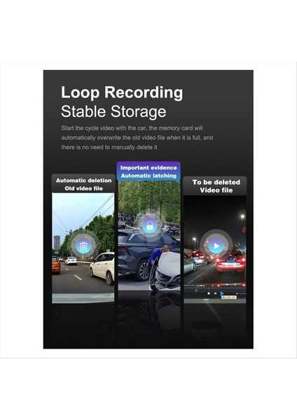 2k Dash Cam Ön ve Arka Çift Kamera Arabası Dvr Gece Görme Dash Kamera Kaydedici 24H Park Monitörü Yerleşik Wifi (A) (Yurt Dışından) fırsatları