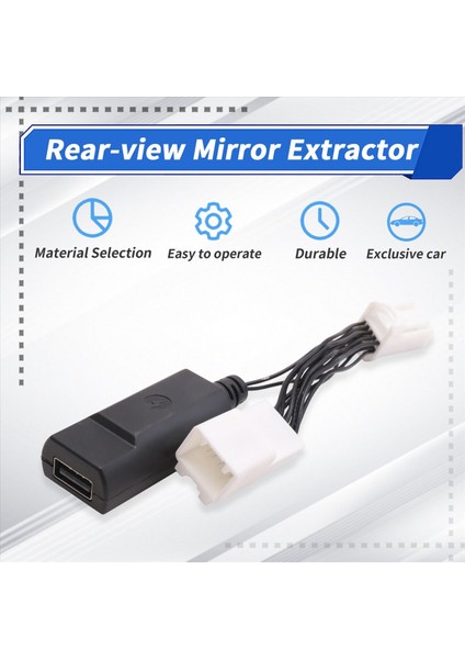 Toyota/lexus/subaru Otomobil Dikiz Görünümü Aynası Extractor USB Güç Fişi Oynat Kayıt Noktası Güç Alma Aksesuarları (Yurt Dışından) fırsatları