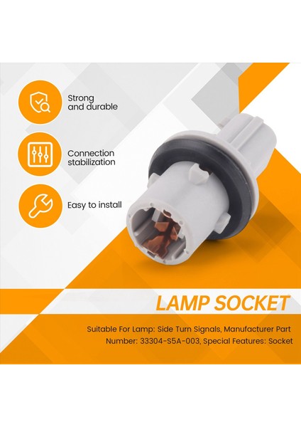 2 Adet Sinyal Lambası Çamurluk Lambası Soketi Comp (T10) Vezel Rl Rlx 33304-S5A-003 Için Honda City Accord Civic Crv Için (Yurt Dışından) modelleri