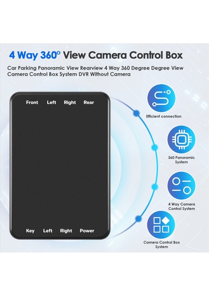 Otopark Panoramik Görünüm Dikiz 4 Yollu 360 Derece Görüntü Kamera Kontrol Kutusu Sistemi Dvr Kamerasız (Yurt Dışından) indirimleri