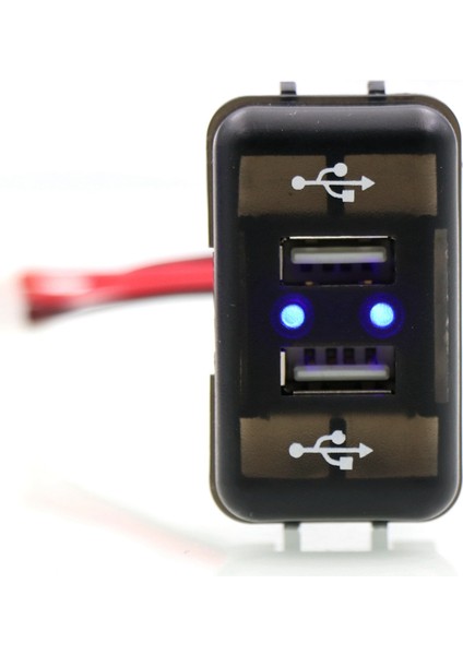 Volvo FH12 Için LED Işığı ile Araba Ikili USB Araç Şarj Cihazı Güç Soketi (Yurt Dışından) fırsatları