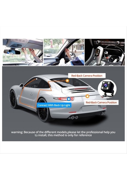 Hd 1080P Araba Kaydedici Araba 2 Inç Ters Görüntü ile Aynı Ekrana Sahip Üç Lens Ekran Dvr Kaydedici (Yurt Dışından) indirimleri