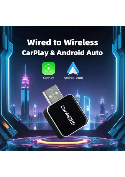 2ın1 Kablosuz Carplay Adaptörü Kablolu Carplay/kablolu Android Auto ile Araba Radyosu Için Kablosuz Android Otomatik Dongle Kutusu (Yurt Dışından) indirimleri