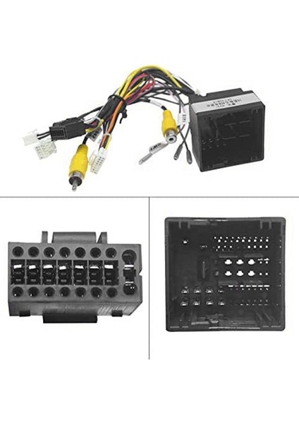 Araba 16PIN Ses Güç Kablosu Radyo Kablo Kablo Demeti Peugeot 3008 2008 Citroen C4 C-Quatre C4L C3 Xr C5 (Yurt Dışından) modelleri