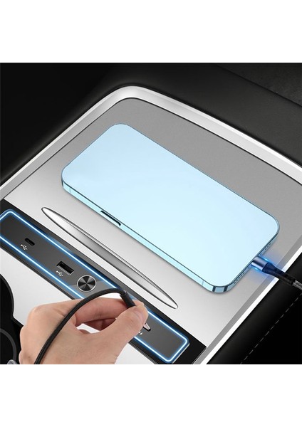 Otomatik Anahtar LED Işık USB Hub 2021 2022 2023 Tesla Model Y 3 Yerleştirme Istasyonları Merkez Konsolu Akıllı Sensör A (Yurt Dışından) fırsatları