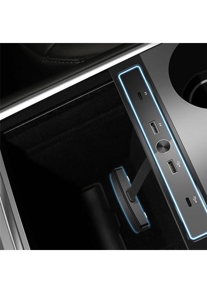 Otomatik Anahtar LED Işık USB Hub 2021 2022 2023 Tesla Model Y 3 Yerleştirme Istasyonları Merkez Konsolu Akıllı Sensör A (Yurt Dışından) indirimleri