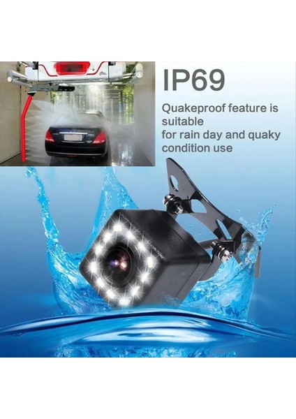 Geniş Açılı Hd Araba Arka Bakış Kamera Arka Görünüm Video Araç Kamera Yedekleme 12 LED Gece Vısıon Park Kamera (Yurt Dışından) indirimleri