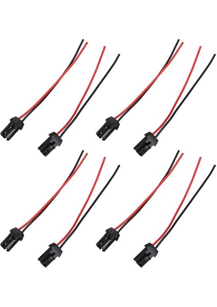 T10 W5W Otomatik Ampul Soket Lambası Tutucu Bağlayıcı Uzantısı x 8 (Yurt Dışından)