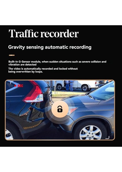 9 66 Inç Kare Ekran 1080P Hd Wifi Stream Medya Dikiz Ayna Dash Cam Araç Kayıt Sistemi (Yurt Dışından) modelleri