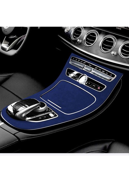 Otomatik Merkez Kontrol Paneli Süet Dekoratif Çıkartma Mercedes-Benz E-Serisi E200L/E300L Modifikasyonu Turuncu (Yurt Dışından)