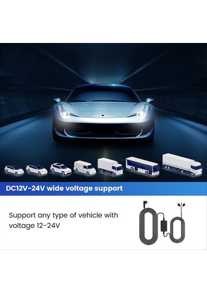 Evrensel 3 5m Araba Dash Cam Tel 12/24V Ila 5V 3A Araç Dvr Hardwire Kablo Kiti Video Kamera Kaydedici Type-C Hattı (Yurt Dışından) indirimleri