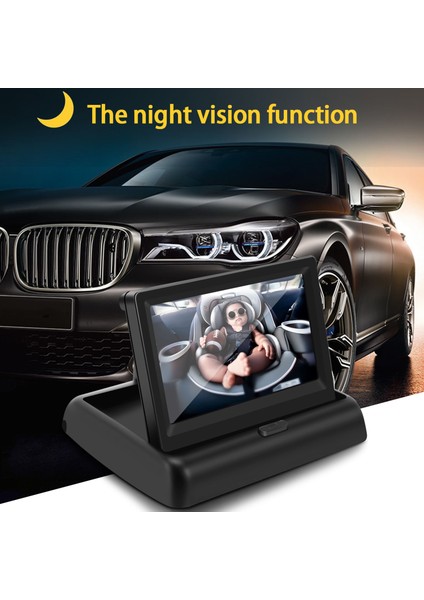 Bebek Araba Aynası 4 3 Inç Hd Gece Görüşü Araba Aynası Ekran Güvenlik Koltuğu Kamera Izlenen Dikiz Aynası (Yurt Dışından) modelleri
