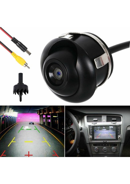 360 ° Hd Araba Arka Ön Görünüm Ters Yedekleme Kamera Su Geçirmez Gece Görüşü Ekran (Yurt Dışından) fiyatları