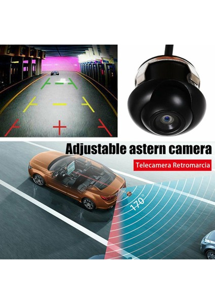 360 ° Hd Araba Arka Ön Görünüm Ters Yedekleme Kamera Su Geçirmez Gece Görüşü Ekran (Yurt Dışından) fırsatları