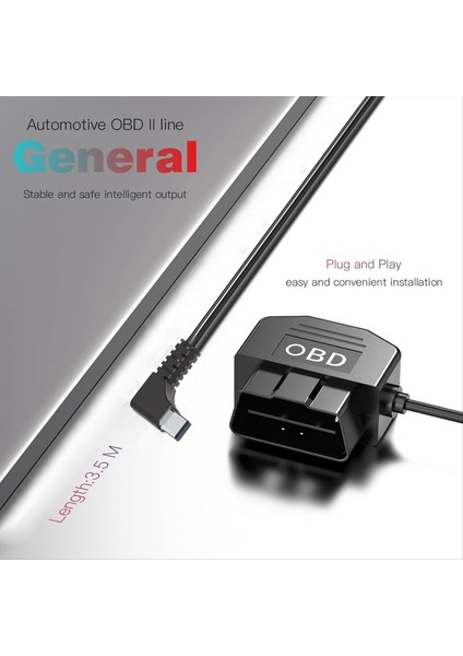 Dash Cam Obd Hardwire Kit Dash Camera USB Tip C Hardwire Kiti Dashcam 12-24V Ila 5V/3A Için Obd Güç Kablosu (Yurt Dışından) indirimleri